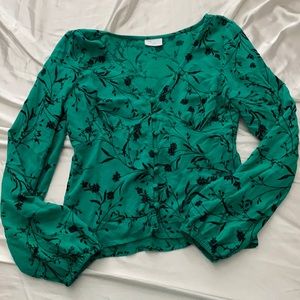 Abound top, green and black, xxs